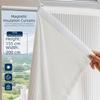 White Self-Adhesive Curtains Velcro Self-Adhesive Privacy Sheer Curtains  Living Room Blinds