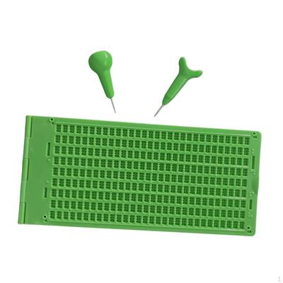 Kit tablă de scris Braille și stylus 9 linii 30 celule Instrument educațional robust