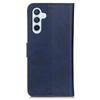 For Samsung Galaxy S24 FE Stand Case Cowhide Texture Leather Phone Cover