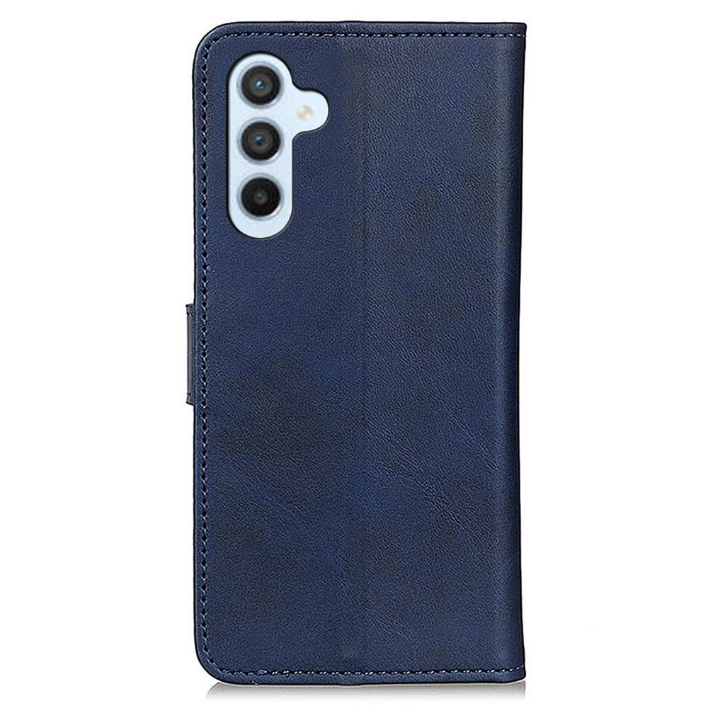 For Samsung Galaxy S24 FE Stand Case Cowhide Texture Leather Phone Cover
