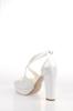Women's Fashion Style High Heels Skin Face Pearl Party Wedding Evening Dress Shoes