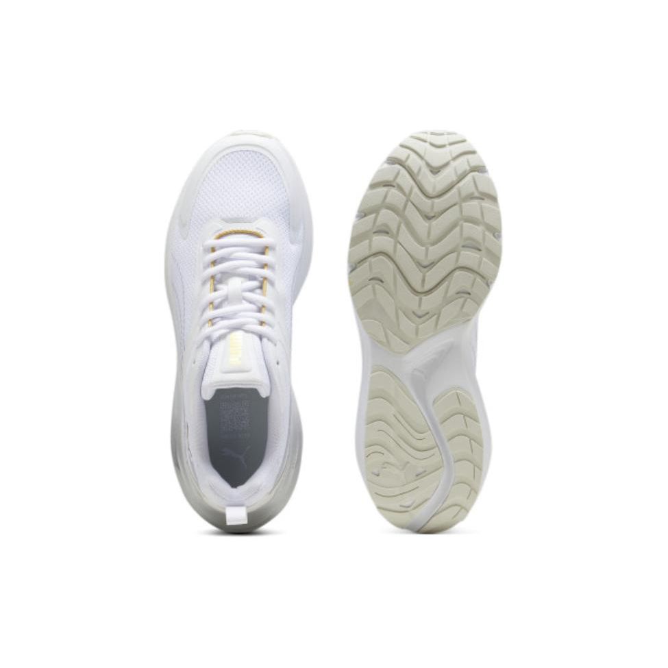 Puma Hypnotic Metallic Shine Cushioning Durable Low-Top Lifestyle Sneakers Unisex sneakers White 395247-01