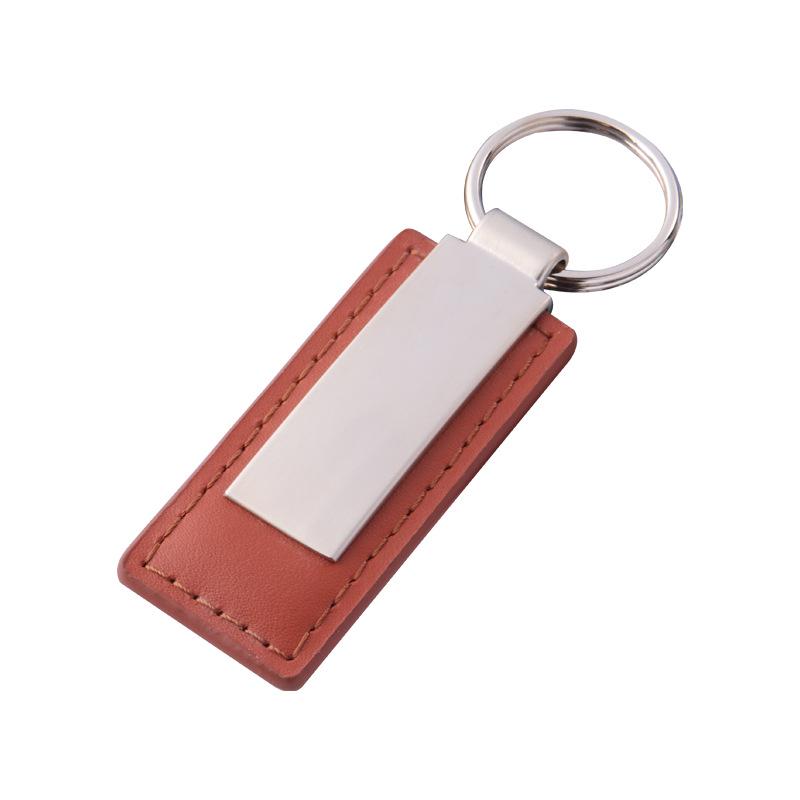 Personalized PU Leather and Zinc Alloy Keychain - Creative Car Pendant Gift