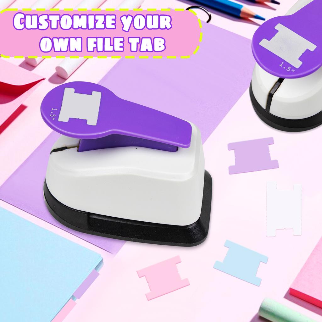 Tab Tag Maker Planner Punch Board Mini Craft Puncher Craft Paper Cutter DIY Index Tabs Puncher Tag Punch Paper Punch for Paper C
