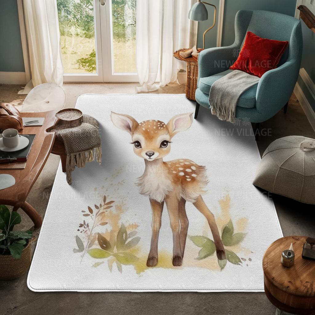 House Entrance Carpet Home Door Mat Living Room Bath Foot Bathroom Non-slip Water Absorption Rugs Bath Merry Christmas Winter