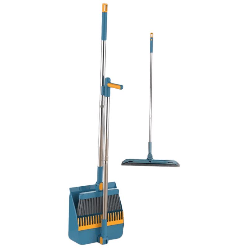 Foldable Broom and Dustpan Set