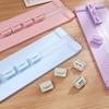 Paper Cutters Portable Double-Ended Orbital Trimmer 4-in-1 Blades Mini Paper Trimmer with Ruler Grid Scrapbooking Tool for Precise Crafting DIY