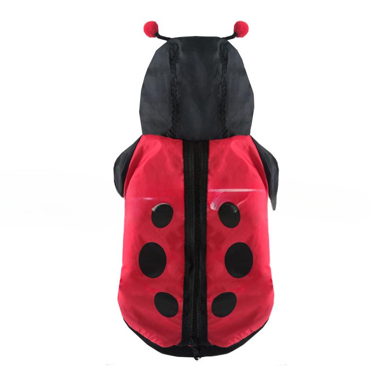 

Одежда для питомцев, Хэллоуин 3D Божья коровка Собачья куртка на хлопковой подкладке, Забавная куртка для щенка XL чёрный