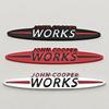 3D Metal Car Stickers Grille Badge Logo Works Emblem Decal For MINI Cooper JCW S F54 F56 F60 R50 R53 R55 R56 R57 R60 Accessories