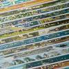 Oil Painting Style Masking Tape 20 Pieces Set Landscape Patterns Washi Gold Foil Stamping Scenery Drawing DIY Crafts Journal Planner Scrapbook Gift