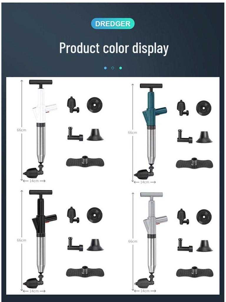 Universal Clog-Busting Plunger for Toilets and Drains
