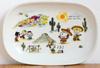 Shimizu Ceramics Snoopy Oval Germany Set of 2 3870067 Plates, & Mexico, Designs,