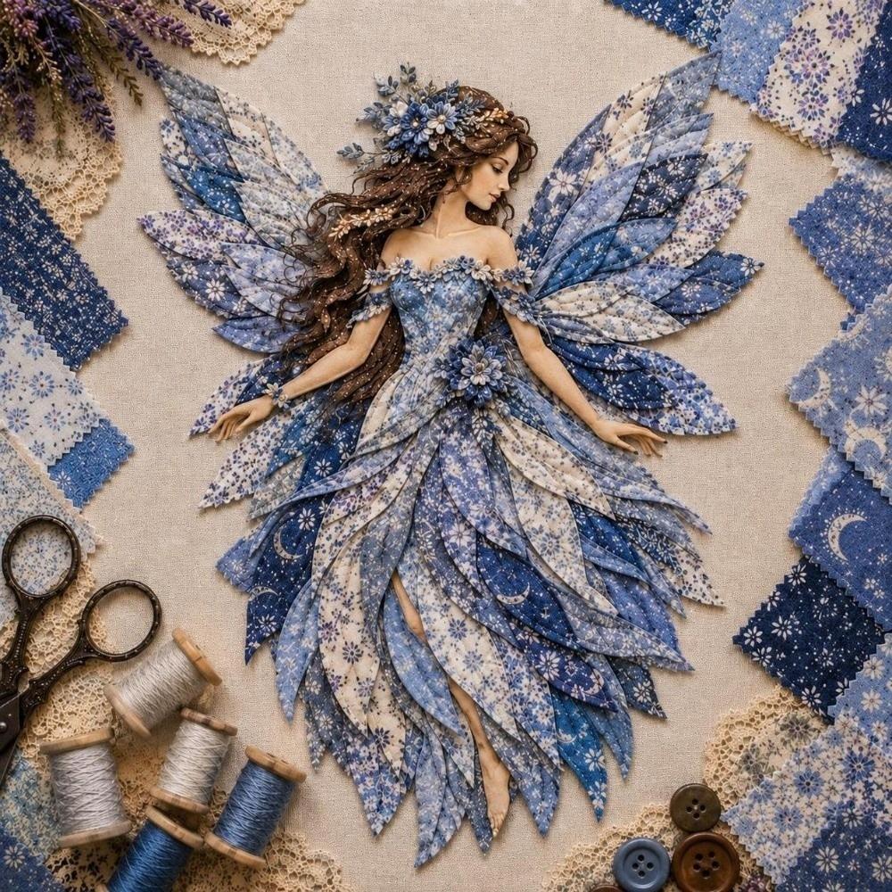 Step By Step Guide Patchwork Fairy Kit Handmade DIY Sewing Kit Cute Fabric Craft Set  Home Decor