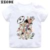 Anime 'Captain Tsubasa' Small Soccer Player Print Fun Girl Clothing Boys' T-Shirt Summer Top