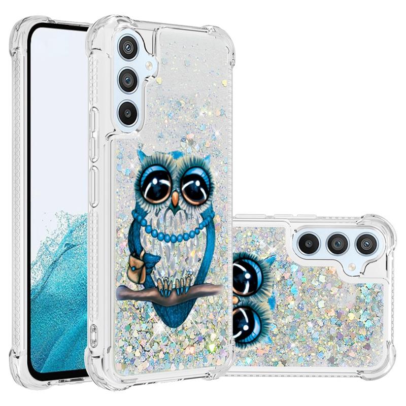 Custodia A54 A34 A14 5G Cartone Animato Glitter Sabbia Mobile Liquida Per Samsung Galaxy A54 A34 A14 5G A24 A04S A 04 A04E Custodia per Telefono Funda