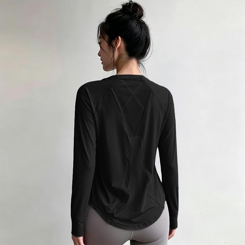 Women's High-End Short-Sleeve Sport T-Shirt & Fitness Set - Breathable, Quick-Drying Yoga and Running Wear