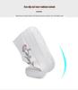 Women's White Leather & Mesh Breathable Shoes - Soft Sole, Non-Slip, Korean Style for Spring/Summer