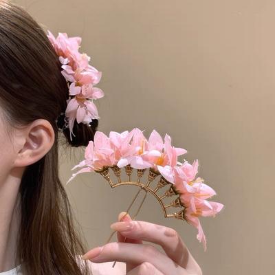 Bohemian Chinese Style Side Clip Fairy Thai Hair Fork Sweet Bride Hair Accessories  Girls