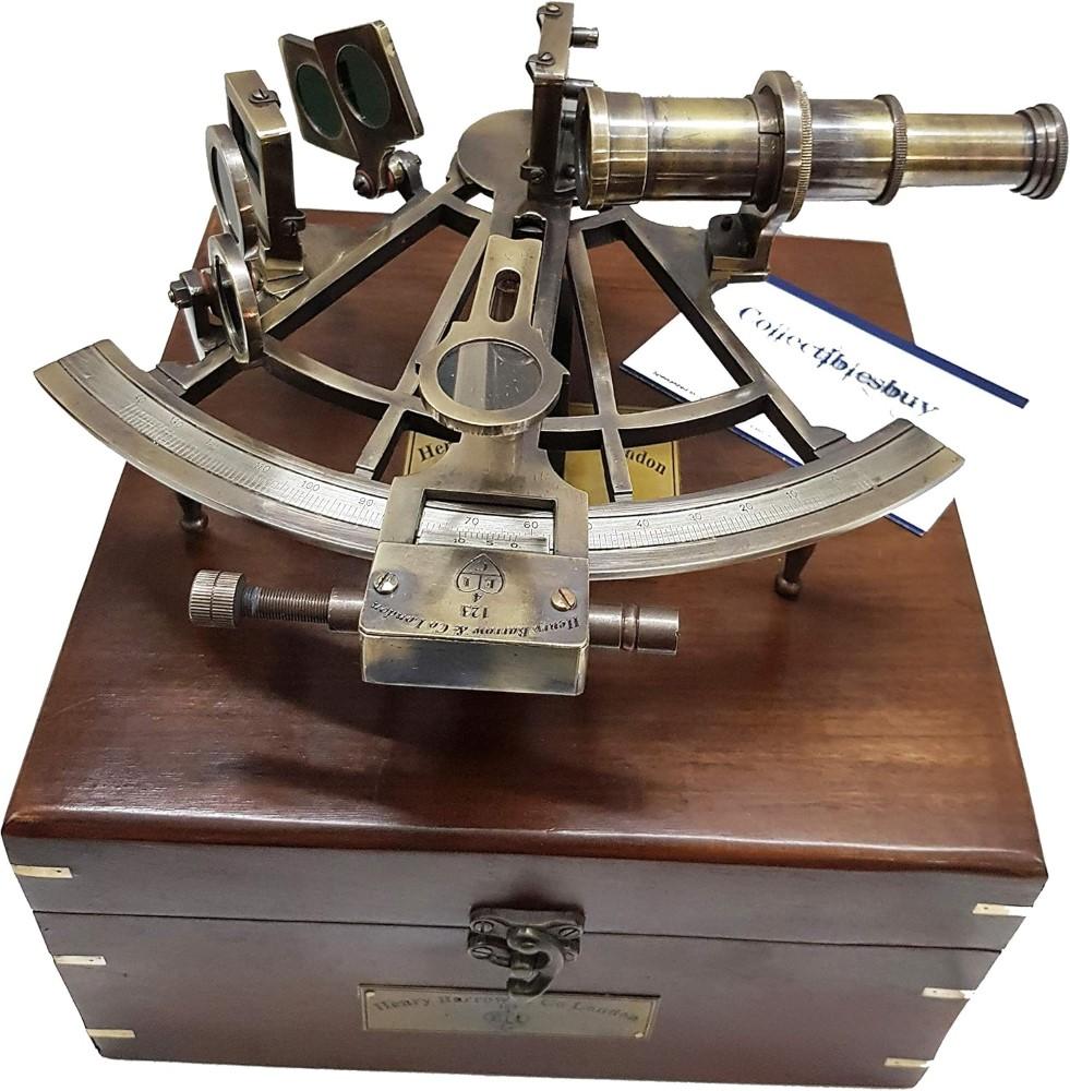 

8 Латунний Морський Морський Антикварний Навігаційний Астролябія Інструмент Секстант M аеро