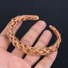 Handmade Pure Copper Woven Cuff Bracelet for Men & Women  Adjustable Braided Wire Bangle  Vintage Ethnic Jewelry Gift