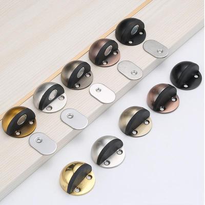 304 Stainless Steel Anti-Collision Turtle Top Door Stopper - Floor Mount for Glass Doors