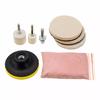 8-teiliges Autoglas-Polierset 120g Ceroxid-Pulver Windschutzscheibenglas Polier-Pufferset
