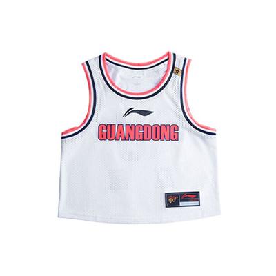 Maieu de baschet respirabil fără mâneci Li Ning CBA Alliance Edition pentru femei, Standard-Alb AAYRB02-1