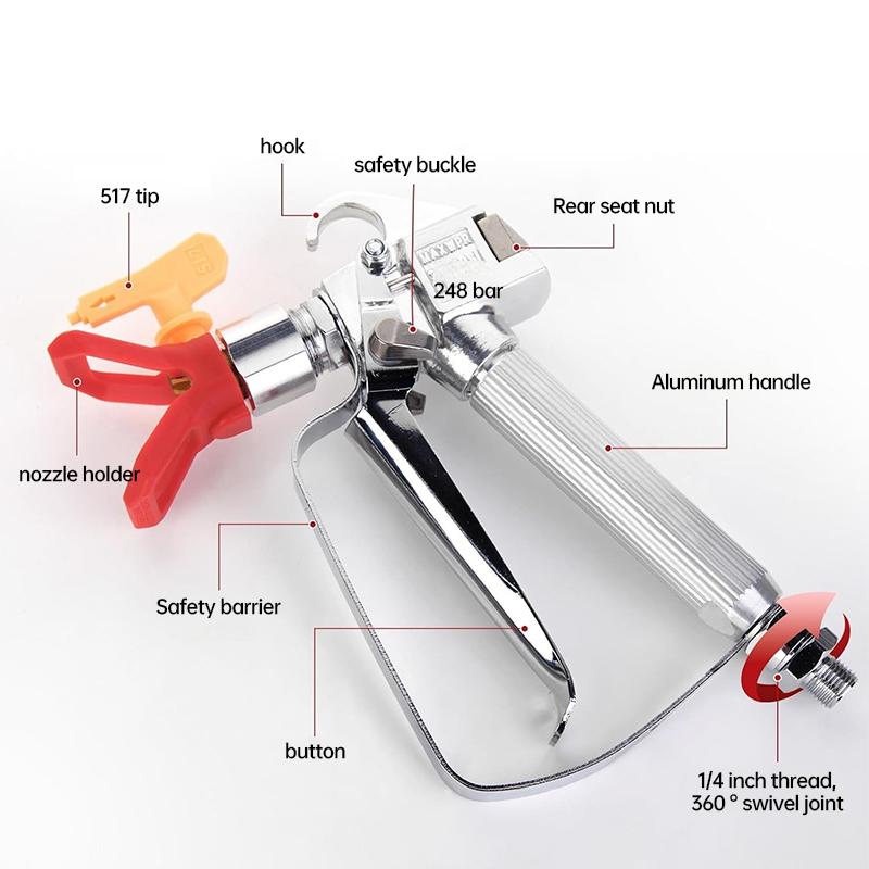 Airless Paint Spray Tool 3600PSI Paint Spray Nozzle Electric High Pressure Airless Spraying Machine High Quality