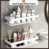 2PCS Bathroom Shelf Kitchen Storage Organizer Aluminum Alloy Shampoo Rack Shower Shelf Bathroom Accessories No Drill Shelf