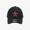 New Era Black Unstructured Ballcap Houston Astros Cooperstown