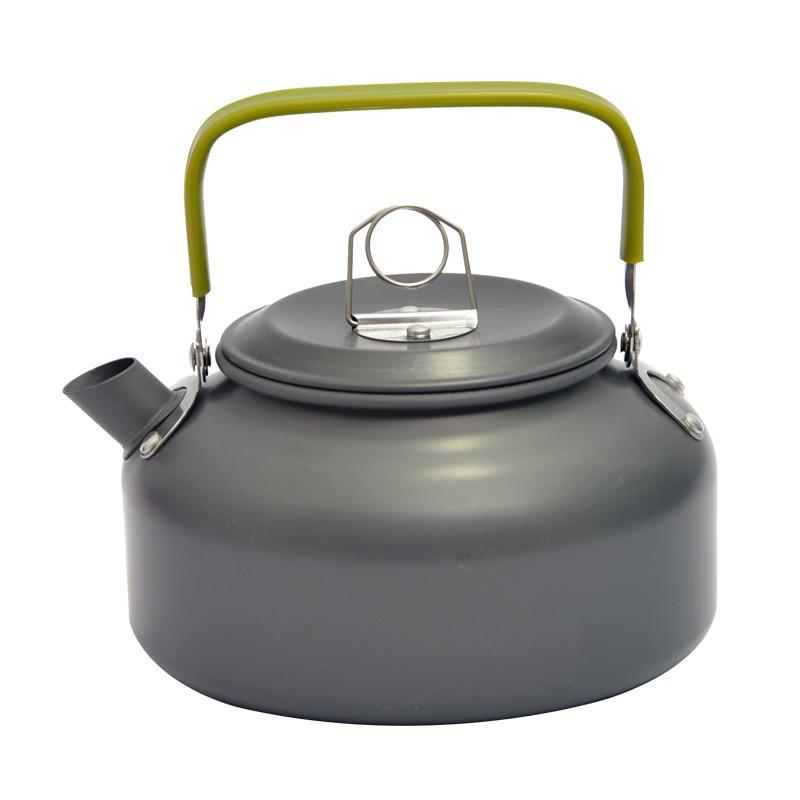 0.8L Ultra-light Aluminum Outdoor Kettle: Portable Coffee & Water Pot for Camping, Fishing & Picnics