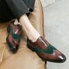 2026Fashion leather shoe pointed - toe breathable formal shoes formal business office party shoe solid color lace-up Men's shoes