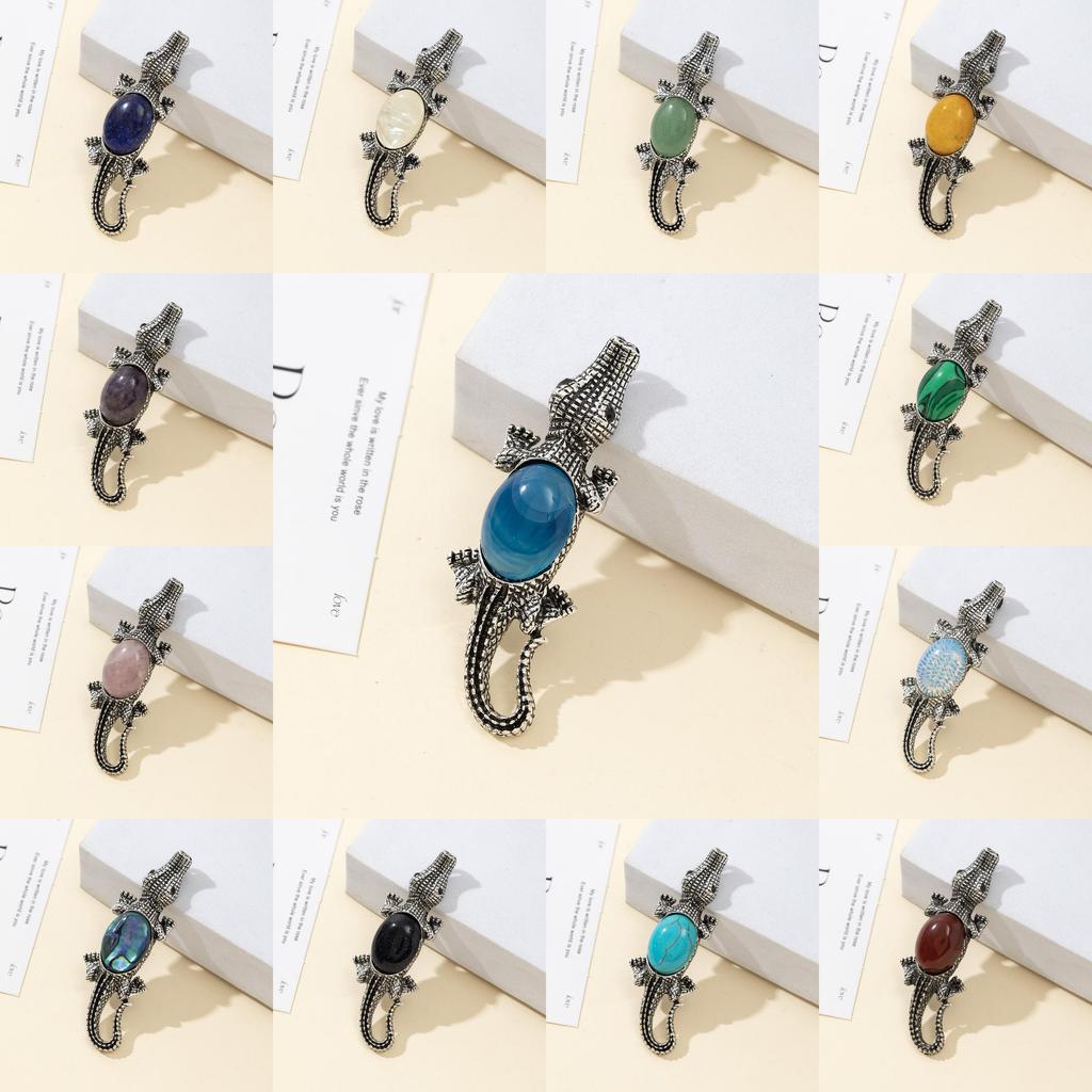 Creative Cartoon Crocodile Brooch With Alloy Inlay For Jewelry Making And Accessories