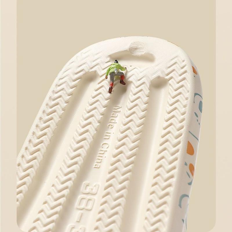 Anti-Slip Bath Slippers Home Comfortable Thickened Design Men Women Couples Slides EVA Material Easy To Wear Indoor Shoes