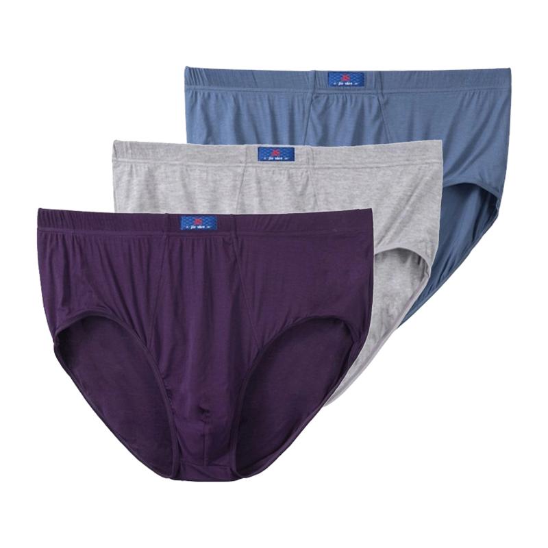 3 Pcs XL 2XL 3XL 4XL 5XL 6XL 7XL 8XL Men Big Size Underwear Comfortable Panties Men's Bottom Undies High-waisted Briefs