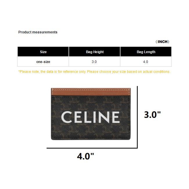Celine Triomphe Classic Monogram Canvas And Lambskin Card Holder Men Card Holder Brown 10B702CLY-04LU