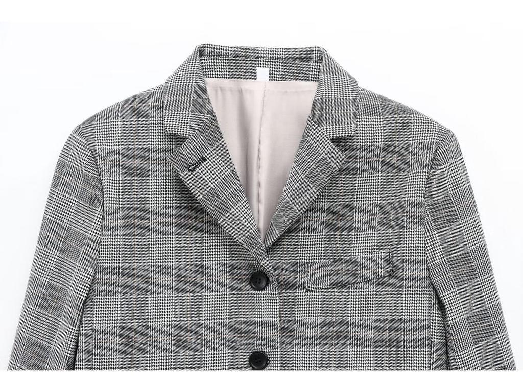 2025 Spring Women's European & American V-neck Single-breasted Casual Suit