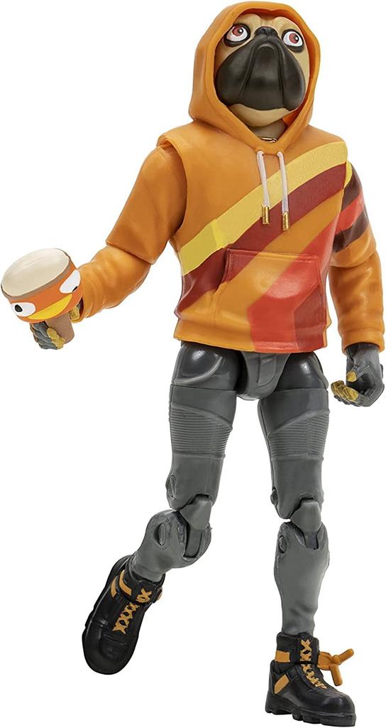 Fortnite Solo Mode Emote Series 1 Doggo + Lil Treat 4-inch Action Figure Brown FNT1062