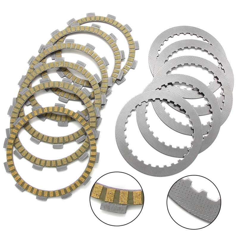 Dirt Bike Clutch Friction Steel Plates Kit For Suzuki DR500 X/Z/D DR500R DR500S Off‑road Motorcycle Clutch Disc Repair Accessory