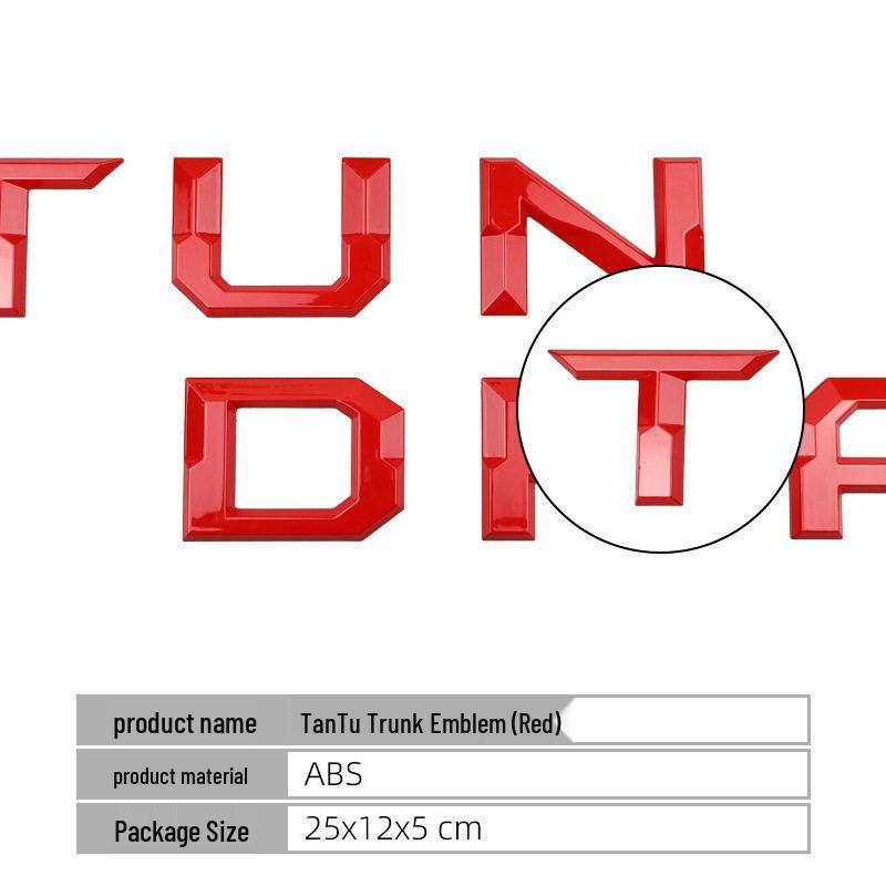 3D Stereo TUNDRA Recessed Decal for 2022-2024 Toyota Tundra Tailgate Modification