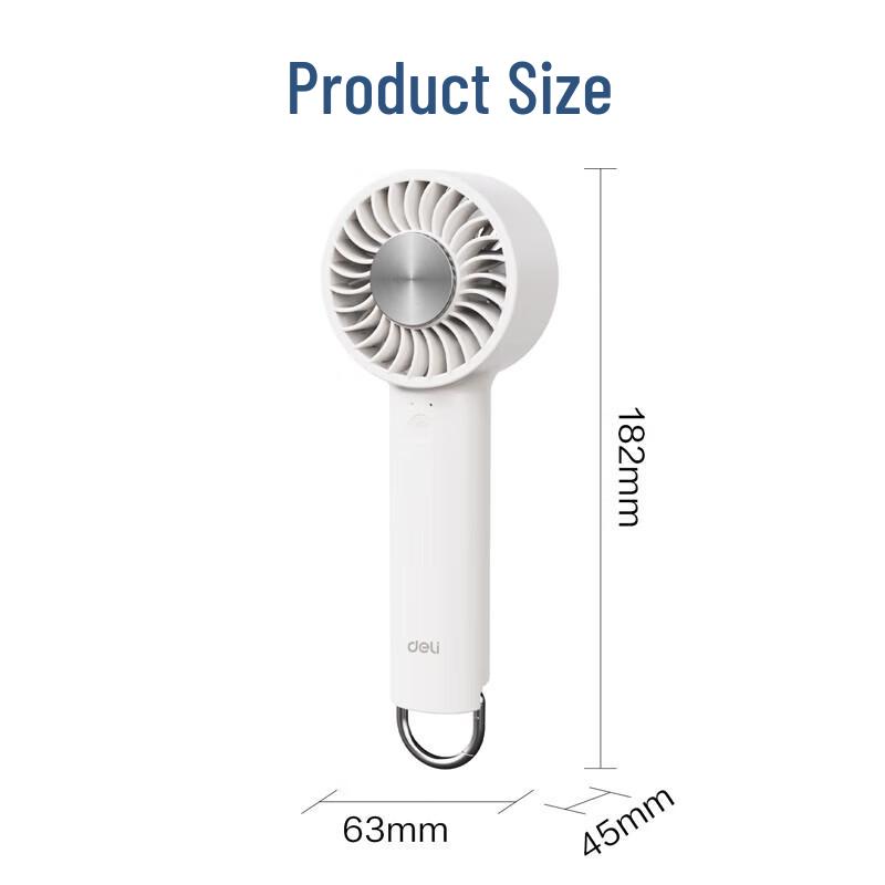 Deli Handheld Ice Compress Cooling Fan