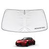 SAWAKAKI Windshield Sunshade for Mazda Roadster ND Custom Design with Sun Heat UV Heat Compact Storage Series, Logo, Protection, Insulation,