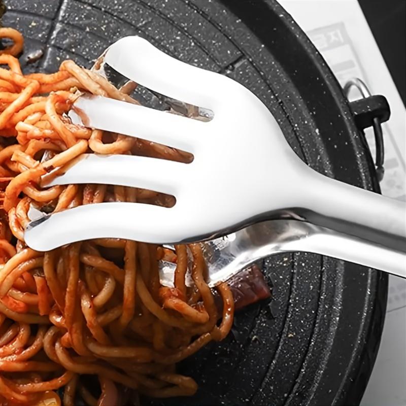 Heat-Resistant Stainless Steel Tongs for Cooking, Perfect for Barbecues, Frying, And Serving Steak, Bread, And Salads