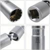 14 mm a 16 mm tenkostenné magnetické račňové objímky - Vhodné pre 3/8" pohon, 12-dielna súprava nástrojov na odstraňovanie zapaľovacích sviečok