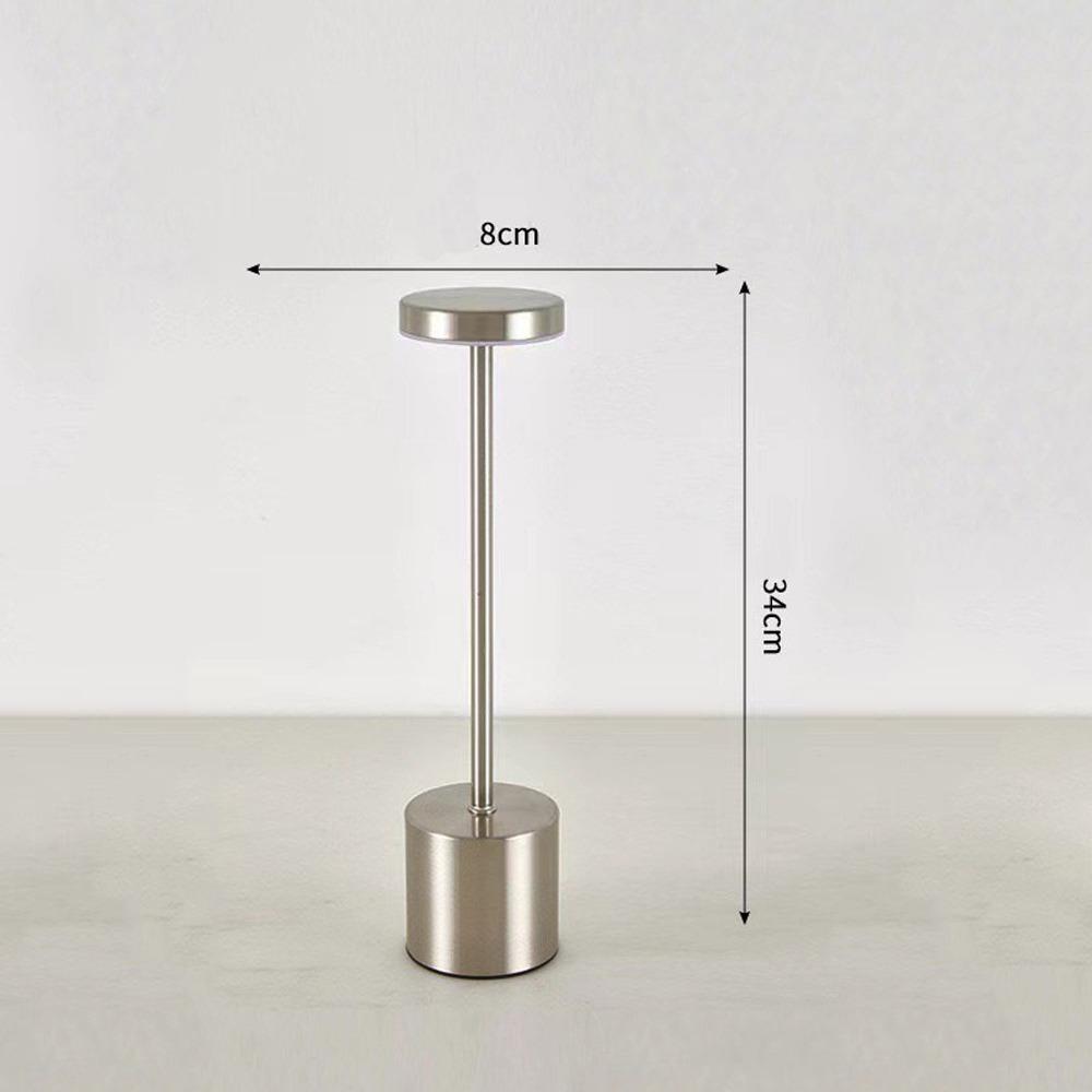 Portable Touch Sensor LED Table Lamp Wireless 3Colors Adjustable Desktop Night Light Rechargeable Reading Lamp