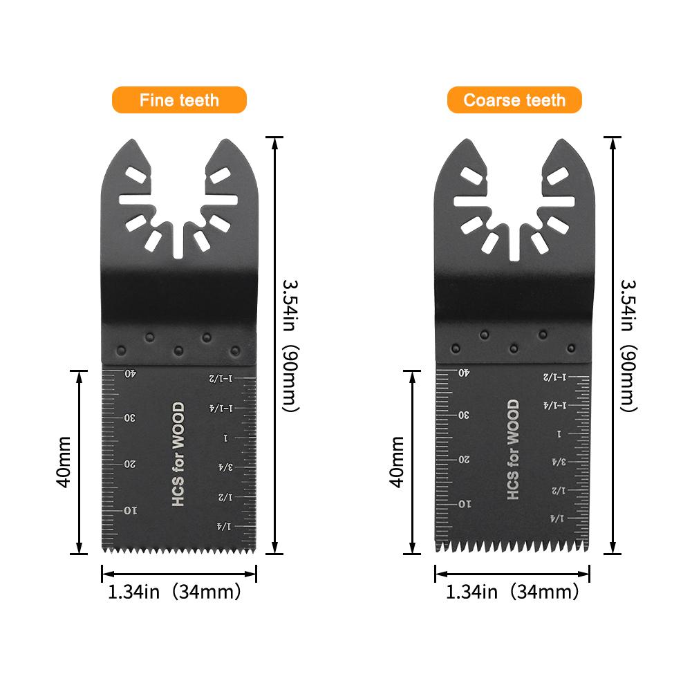Schnellwechsel-Multitool-Zubehör Universell Dünnes Metall Holzschneiden Multifunktionale Schneidklingen Holz- und Metallschneiden