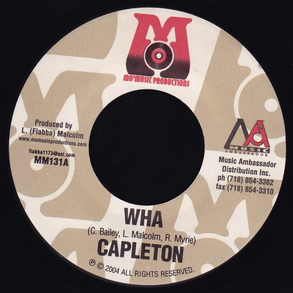 

7inch Record CAPLETON - Wha MM131 Mo Music Produ 2004 US Reggae, Ska & Dub Used