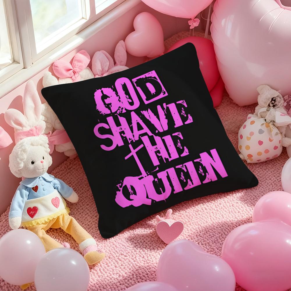 S-Save the Q-Queen Fashion Cushion Cover Pattern Printed Pillowcase for Living Room Sofa Cushion Cover & Bedroom Decor