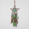 Vintage Green Feathers Dream Catcher Garden Hangings Bohemian Wind Chimes Window Pendants Room Handmade Ornament Home Decoration