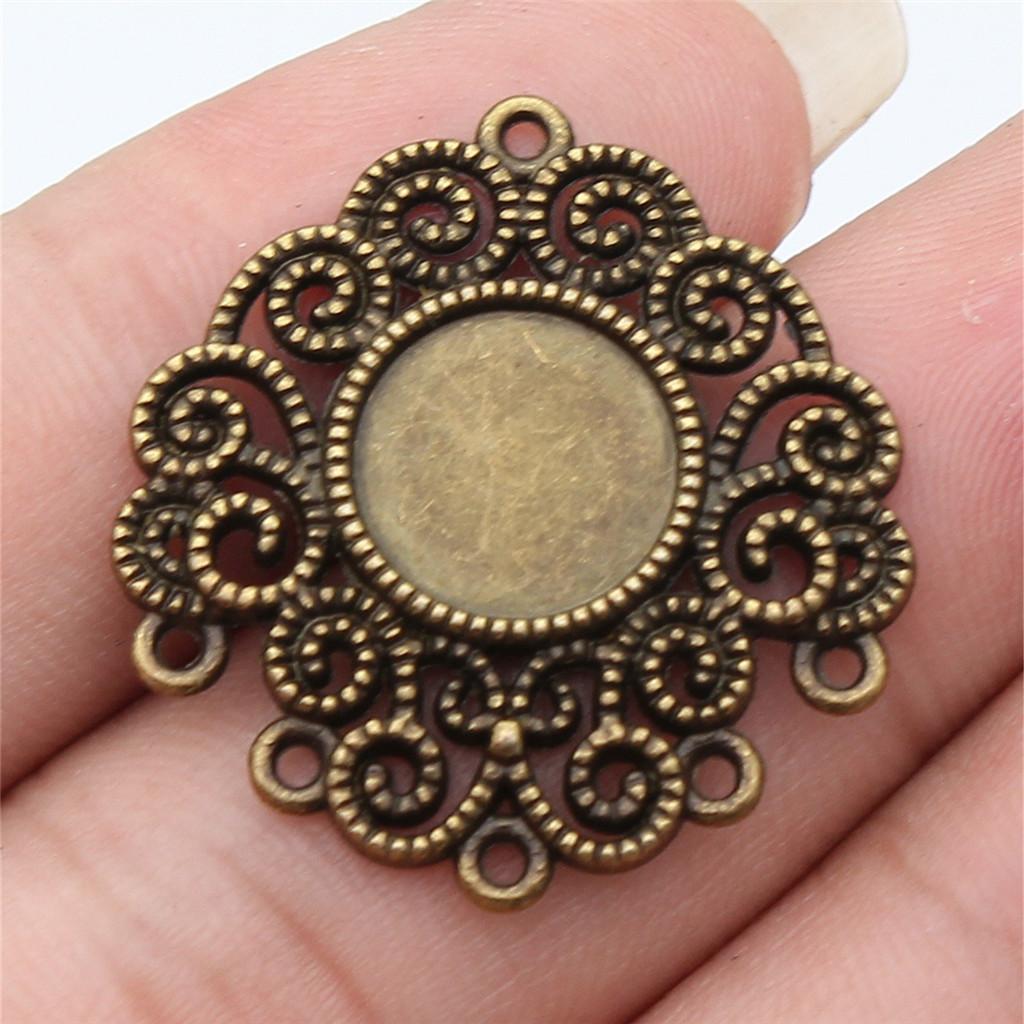 Accessories Parts Fit Round 8-15Mm Glass Cabochon Base Setting Tray Wedding Jewelry Findings QA016